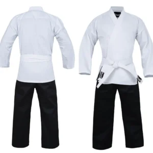 DRAGON KARATE SALT & PEPPER UNIFORM (8oz) LIGHTWEIGHT SUIT