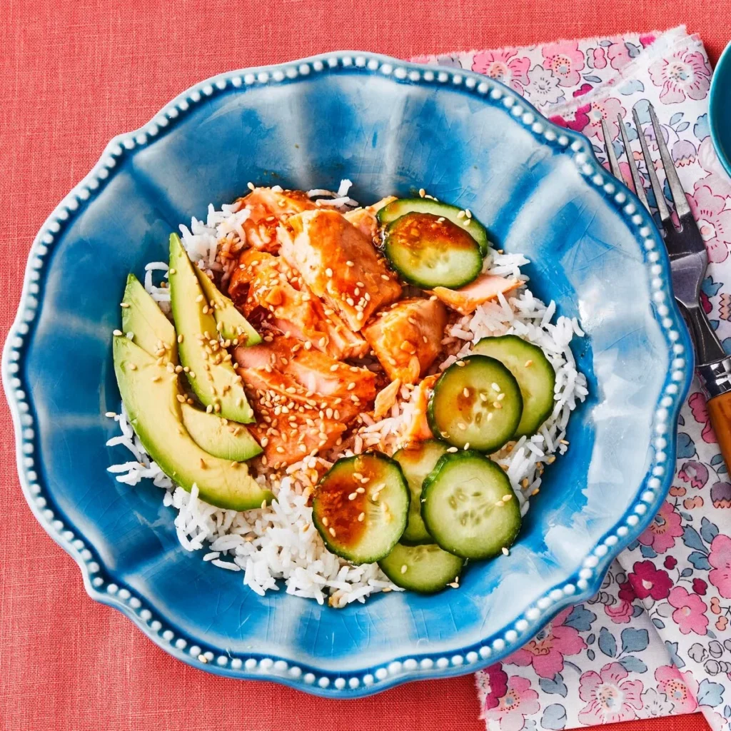 spicy-salmon-rice-bowls