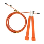 Orange speed jump rope with adjustable cable and ergonomic handles for cardio and fitness training. Visit waiteandsea.com.au