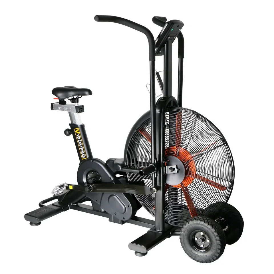 Air resistance exercise bike with fan system and adjustable features for Health and Fitness cardio workouts. Visit waiteandsea.com.au