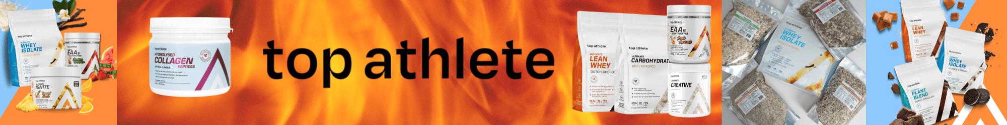 "The Top Athlete logo featuring simple and bold black text 'top athlete' centered within a teal-bordered square."