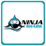 Ninja Shark logo featuring a stylized ninja and shark design, symbolizing strength, agility, and fitness. Visit www.waiteandsea.com.au for health and fitness solutions.