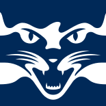 "The official Geelong Cats AFL logo featuring a fierce white cat’s face on a navy blue background, symbolising the team’s strength and determination."