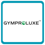 GYMPROLUXE logo with a sleek design and a green stylised icon integrated into the lettering.