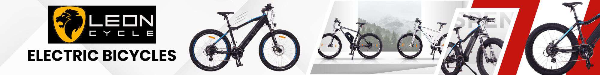 Leon Cycle electric bicycles displayed with sleek, modern designs, combining innovation and performance for health and fitness enthusiasts. Visit www.waiteandsea.com.au for more information.
