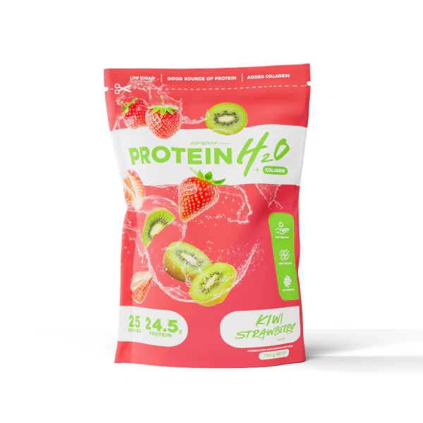 FitFrenzy Protein H2O Collagen in Kiwi Strawberry flavour, a refreshing protein drink for health and fitness. Shop now at www.waiteandsea.com.au.