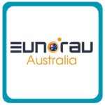Eunorau Australia logo featuring bold text with an Australian flag design integrated into the "O" and vibrant orange accents, representing a leader in health and fitness e-bikes. Visit www.waiteandsea.com.au for more information.