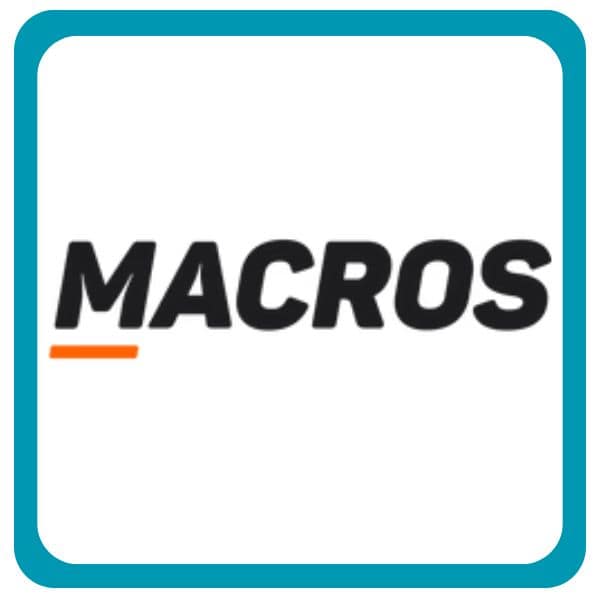 MACROS logo representing premium meal options for health and fitness enthusiasts.