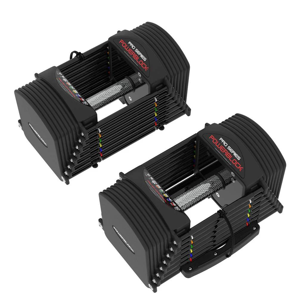 PowerBlock Pro Series adjustable dumbbells set for health and fitness strength training – www.waiteandsea.com.au