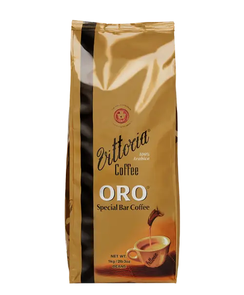 Vittoria Oro Special Bar Coffee Beans 1kg – a premium 100% Arabica coffee blend with a smooth, medium-bodied flavour, perfect for home baristas and espresso lovers. Available at www.waiteandsea.com.au.