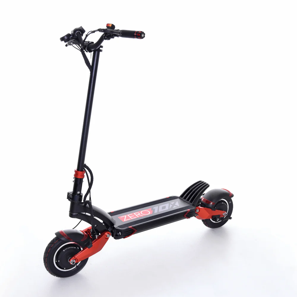 Zero 10X Electric Scooter – a high-performance dual-motor e-scooter designed for both urban commuting and off-road riding. Featuring advanced suspension, powerful acceleration, and long battery life. Available now at www.waiteandsea.com.au.